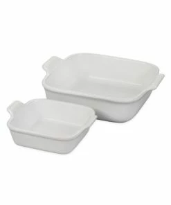 Best reviews of ⌛ Le Creuset Stoneware Two-Piece Square Baking Dish Set 👏