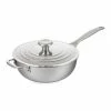 Cheap ⌛ Le Creuset 3.5-Qt. Stainless Steel Nonstick Saucier Pan 👍