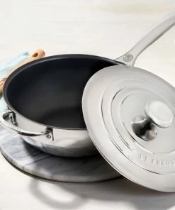 Cheap ⌛ Le Creuset 3.5-Qt. Stainless Steel Nonstick Saucier Pan 👍 -Le Creuset And Meira T store unnamed file 150