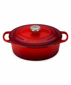 Best Pirce 🔥 Le Creuset 5-Quart Oval Covered French Oven Cerise 😀 -Le Creuset And Meira T store unnamed file 200
