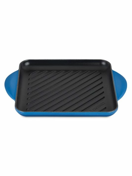 Budget 💯 Le Creuset 9.5" Cast Iron Square Grill Pan Cerise 😀 6 Budget 💯 Le Creuset 9.5" Cast Iron Square Grill Pan Cerise 😀 - Image 6