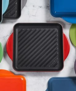 Budget 💯 Le Creuset 9.5" Cast Iron Square Grill Pan Cerise 😀 19 Budget 💯 Le Creuset 9.5" Cast Iron Square Grill Pan Cerise 😀 -Le Creuset And Meira T store unnamed file 220