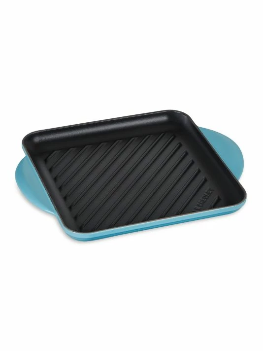 Budget 💯 Le Creuset 9.5" Cast Iron Square Grill Pan Cerise 😀 9 Budget 💯 Le Creuset 9.5" Cast Iron Square Grill Pan Cerise 😀 - Image 9