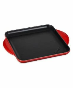 Deals 👍 Le Creuset 9.5" Cast Iron Square Griddle Pan Caribbean 😀