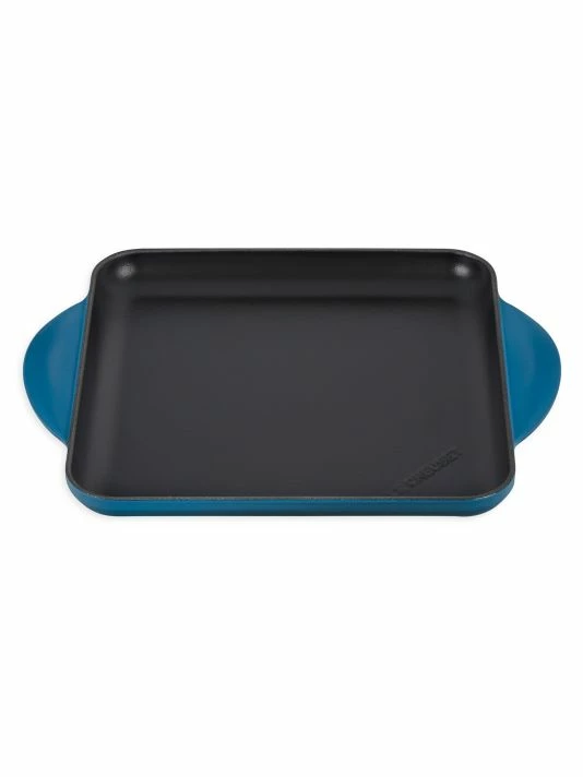 Deals 👍 Le Creuset 9.5" Cast Iron Square Griddle Pan Caribbean 😀 8 Deals 👍 Le Creuset 9.5" Cast Iron Square Griddle Pan Caribbean 😀 - Image 8