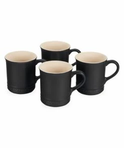 Cheapest 🧨 Le Creuset 4-Piece Stoneware Mug Set 🔔