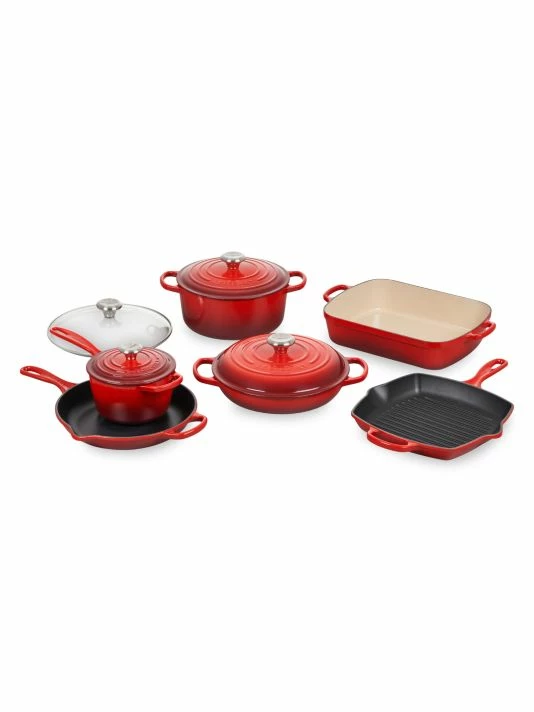 Brand new ๐งจ Le Creuset Signature Cast Iron 10-Piece Set ๐คฉ 1 Brand new ๐งจ Le Creuset Signature Cast Iron 10-Piece Set ๐คฉ