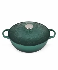 Promo 😉 Le Creuset Olive Branch 5.25-Quart Cast Iron Soup Pot 🛒