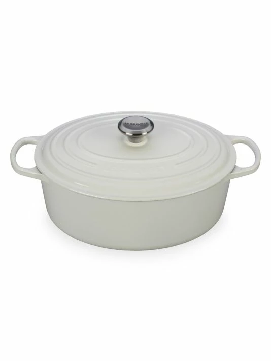 Buy 🔔 Le Creuset 6.75-Quart Signature Cast Iron Oval Dutch Oven Meringue 🎉 4 Buy 🔔 Le Creuset 6.75-Quart Signature Cast Iron Oval Dutch Oven Meringue 🎉 - Image 4