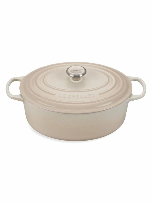 Buy 🔔 Le Creuset 6.75-Quart Signature Cast Iron Oval Dutch Oven Meringue 🎉 5 Buy 🔔 Le Creuset 6.75-Quart Signature Cast Iron Oval Dutch Oven Meringue 🎉 - Image 5
