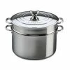 Outlet 🎉 Le Creuset Stainless Steel 9-Quart Stockpot 😀