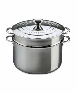 Outlet 🎉 Le Creuset Stainless Steel 9-Quart Stockpot 😀