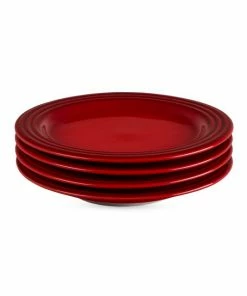 Budget 💯 Le Creuset Stoneware Salad Plate Four-Piece Set Marseille ❤️