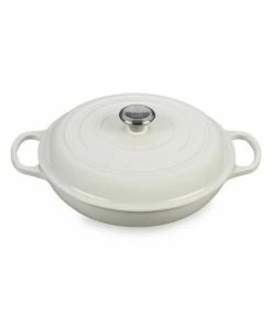 Best deal 🥰 Le Creuset 3.5-Quart Stoneware Braiser Caribbean 🛒