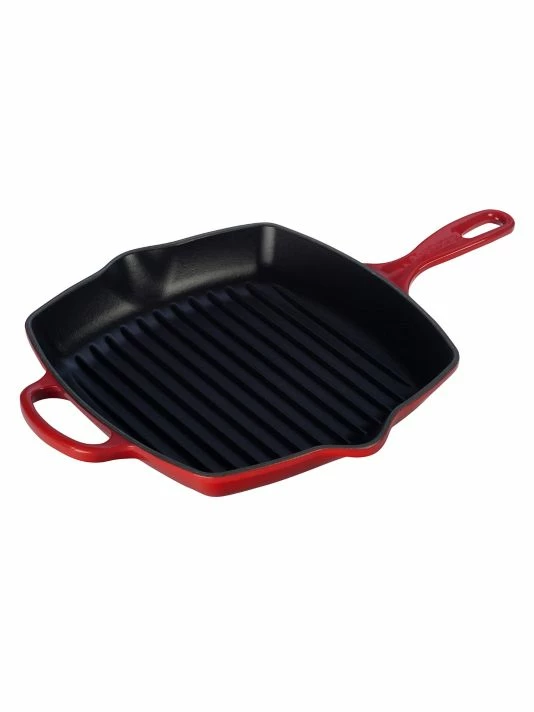 New 🎉 Le Creuset Signature Square Skillet Grill Flame 🎁 1 New 🎉 Le Creuset Signature Square Skillet Grill Flame 🎁