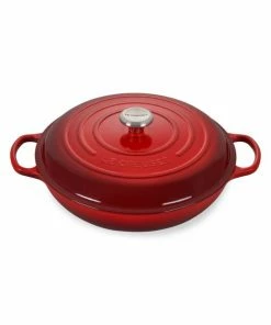 New ✨ Le Creuset 5-Quart Signature Cast Iron Braiser White 💯