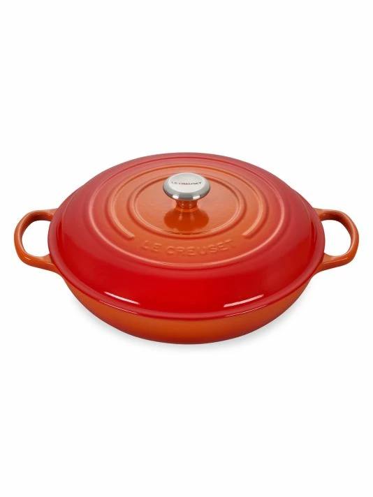 New ✨ Le Creuset 5-Quart Signature Cast Iron Braiser White 💯 7 New ✨ Le Creuset 5-Quart Signature Cast Iron Braiser White 💯 - Image 7
