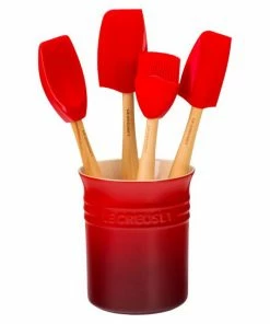 Best reviews of ⌛ Le Creuset 5-Piece Utensil & Stoneware Crock Set Oyster 👍