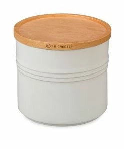Wholesale ⌛ Le Creuset 1.5-Quart Stoneware Canister With Wood Lid White 🎉 -Le Creuset And Meira T store unnamed file 623