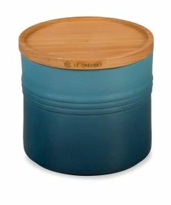 Wholesale ⌛ Le Creuset 1.5-Quart Stoneware Canister With Wood Lid White 🎉 -Le Creuset And Meira T store unnamed file 624