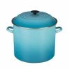 Cheapest 🌟 Le Creuset 8-Quart Enameled Steel Stockpot Carribbean ❤️