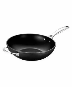 Hot Sale 🥰 Le Creuset Toughened Nonstick PRO 12" Stir Fry Pan With Helper Handle 🧨