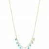 Discount 💯 Meira T 14K Yellow Gold, Turquoise & Diamond Necklace ⭐