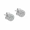 Best Sale 🔔 Meira T 14K White Gold & Diamond Pav&eacute; Stud Earrings 🥰