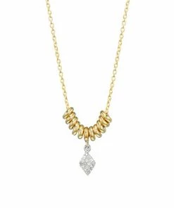 Top 10 💯 Meira T 14K Yellow Gold & Pav&eacute; Diamond Marquise Disc Necklace 💯