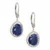 Deals 🔥 Meira T 14K White Gold, Diamond & Blue Sapphire Drop Earrings ⌛