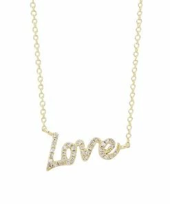 New 🧨 Meira T 14K Yellow Gold & Diamond Love Pendant Necklace 🔔