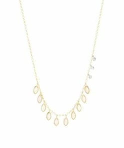 Top 10 😀 Meira T 14K Yellow Gold Opal Marquise Drop Necklace 🎁