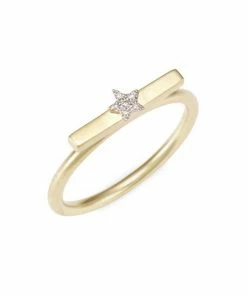Coupon 🤩 Meira T 14K Yellow Gold & Diamond Star Ring ⭐
