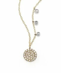 Top 10 🤩 Meira T Diamond & 14K Yellow Gold Disc Necklace ⌛