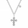 Cheap ⭐ Meira T 14K White Gold & Diamond Cross Pendant Necklace 👍