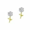 Cheapest 🌟 Meira T 14K Gold & Diamond Flower Stud Earrings 😀